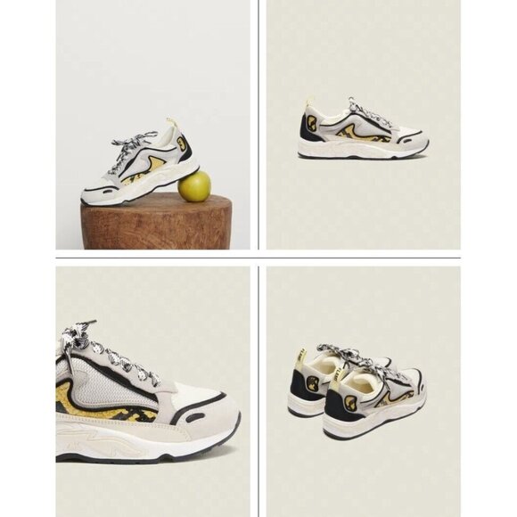 Sandro Paris Python Flame Trainers Sneakers ( 8 ) - Picture 1 of 5